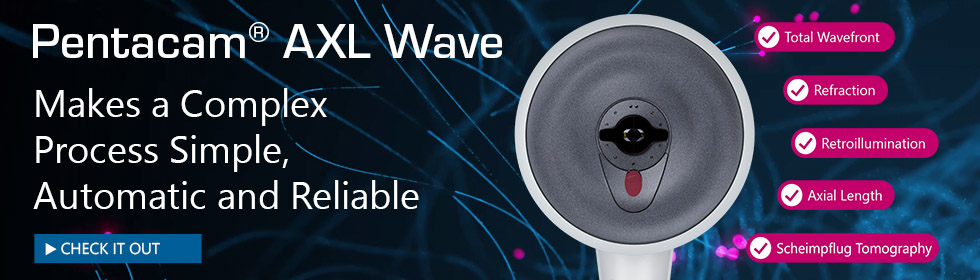 Pentacam® AXL Wave - Makes a Complex Process Simple, Automatic and Reliable